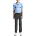 thumbnail image 2 of Ben Hogan Performance Boys Linear Heather Front Panel Print Short Sleeve Golf Polo Shirt, Sizes 4-18, 2 of 12