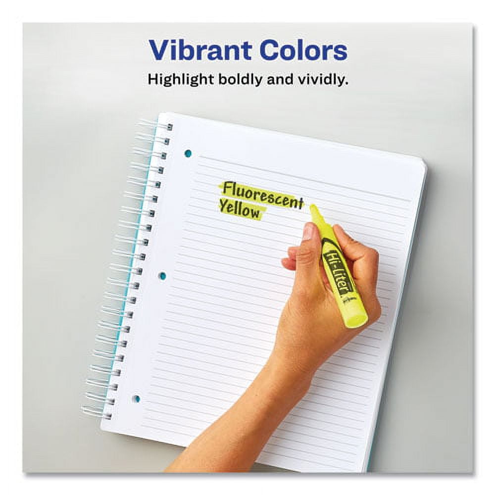 "Hi-Liter Desk-Style Highlighters, Fluorescent Pink Ink, Chisel Tip, Pink/black Barrel, Dozen | Bundle of 2 Dozen"