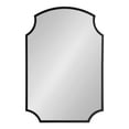 thumbnail image 6 of Kate and Laurel Carlow Modern Scalloped Mirror, 20 x 30, Black, Glamorous and Contemporary Decorative Wall Mirror with Scalloped Corners and Rounded Edges, 6 of 8