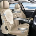 thumbnail image 7 of DIKSOAKR Full Set Car Seat Covers Fit for BMW X5 2007-2025 Seat Covers Waterproof Leather Automotive Seat Cushion Protector Compatible Airbag(Beige,5 Seats), 7 of 7