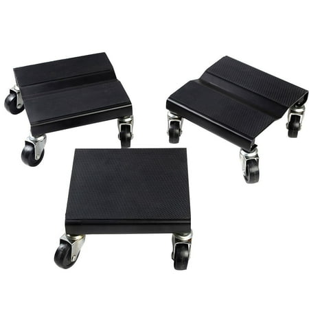 Costway 1500 LBS Snowmobile Roller Set 3 PCs Dolly Storage Dollies Mover Snow