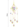 thumbnail image 4 of Adorno De Campanillas De Viento De Cristal Amor Colgante Joyería Jardín Decoración Del Hogar (Delgado), 4 of 4