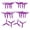 Purple, variant on BIMZUC 10 Pairs 7040 3 Blade Propellers Durable Polycarbonate Lightweight Replacement Tri Blade Propellers for 7-inch and 8-inch FPV RC Drones, Red