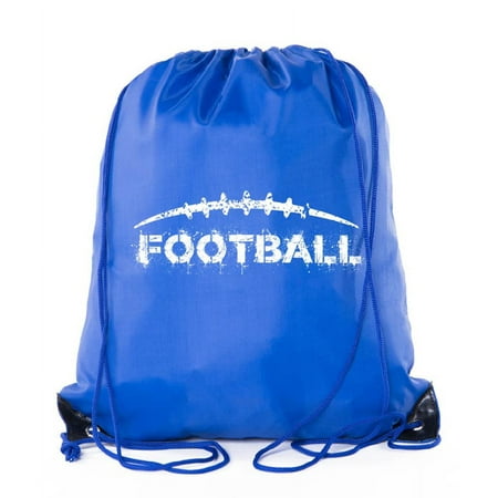 Football Party Bags | Football Drawstring Cinch Backpacks for Team Events, Birthdays, and More!