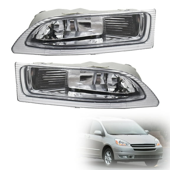 LABWORK One Pair Left  Right Front Fog Driving Lamp Light US For 2004 2005 Toyota Sienna