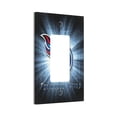 thumbnail image 2 of Panel de interruptores de pared con marco romano de cuero y luces de conmutación Titans, interruptor de luz individual, doble o con tirador, 2 of 8