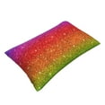 thumbnail image 3 of Balery Rainbow Glitter Bedding Queen Pillow Cases - Envelope Closure - Soft Brushed Microfiber Fabric - Shrinkage and Fade Resistant Pillow Cases-16"x24", 3 of 9