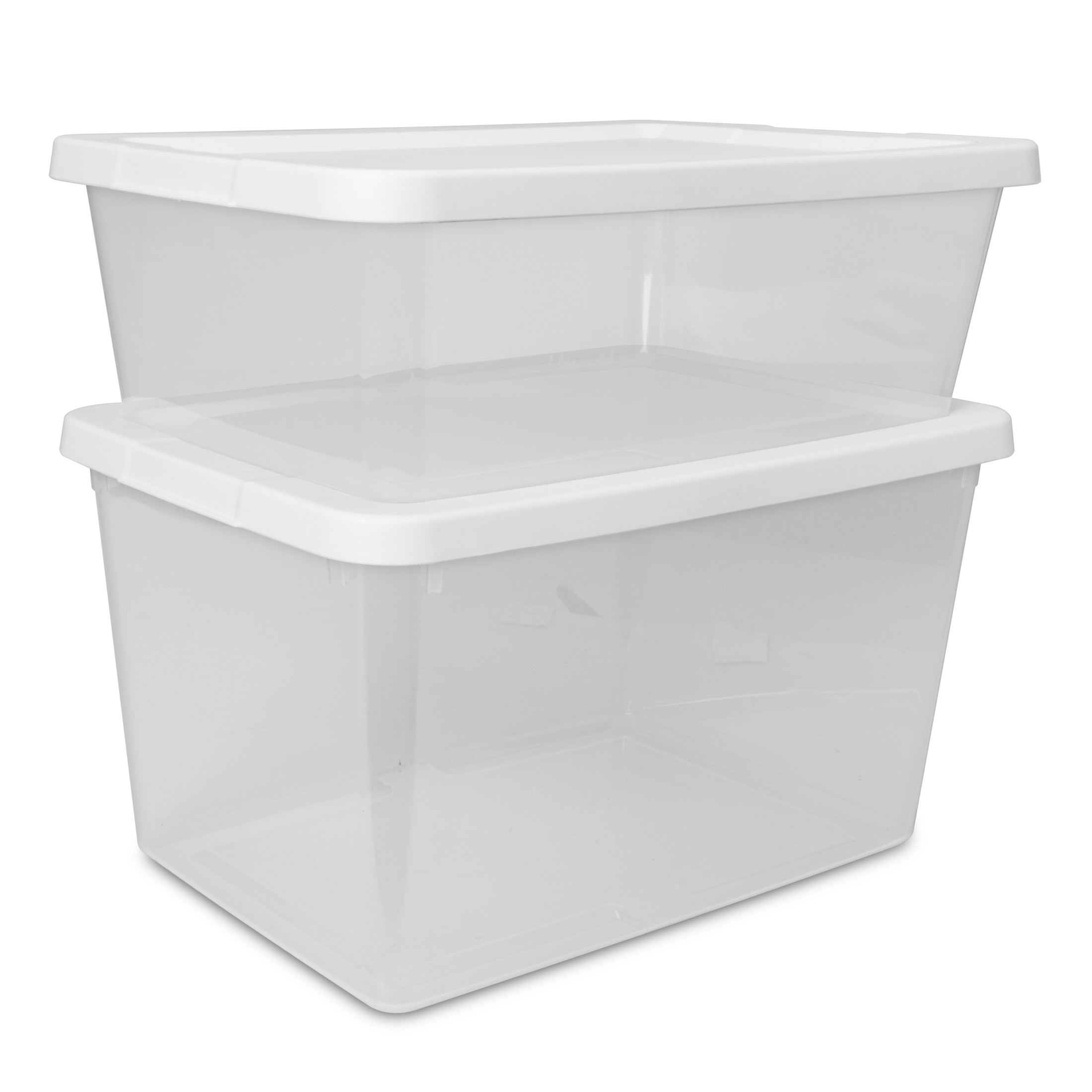 Sterilite 12-Quart Storage Bins with Lids, Clear, Set of 4 photo 8
