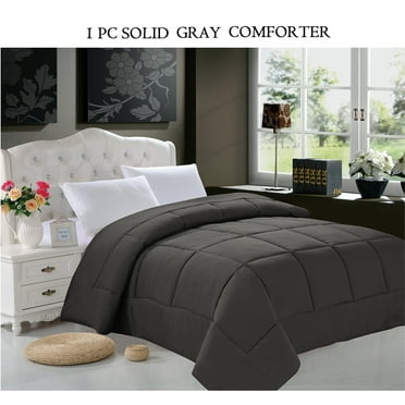 Celine Line High Quality Double Filled Comforter King/Cal King , Gray