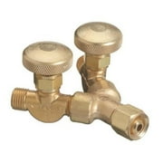 Western Enterprises Valved "Y" Connections, 200 PSIG, Brass, Female/Male, LH, 9/16 in - 18