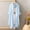 Blue, variant on Womens High Low Hem Tunic Sheer Mesh Kimono Long Cardigan Open Front with Side Slit for Pool or Everyday Cover Up,White M