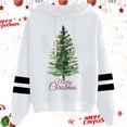 thumbnail image 2 of WILLBEST Sweat à Capuche pour Femmes et Hiver Imprimé Arbre de Noël à Cordon de Serrage, 2 of 4