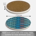 thumbnail image 5 of Thirstystone Coastal Fish Single Round Absorbent Stone Coaster Create Your Own Set, 5 of 7