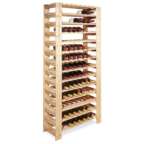 Swedish 126 Bottle Wood Wine Rack