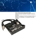thumbnail image 3 of Hub PCIE a USB 3.0 del panel frontal de 4 puertos con lector de tarjetas Hilitand, 3 of 9