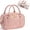 Blush Pink, variant on Travel Makeup Bag for Women, Large Capacity Quilted Toiletry Bag Stand-up Cosmetic Bag PU Leather Makeup Case Toiletry Organizer with Handle and Divider for Travel Essential, Sage Green