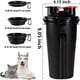 thumbnail image 4 of Botella de agua portátil para perros, con 2 tazones plegables, 2 en 1 botella de agua y comida para mascotas gato, botella de viaje para caminar, ejercicio, senderismo, camping, 4 of 4