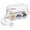white, variant on Clear Crossbody Bag Stadium Approved, Small Clear Purse for Women Stadium Crossbody for Events Sports Outfits