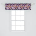 thumbnail image 2 of Ambesonne Paisley Window Valance, Retro Hippie Motives, 54" X 12", Purple, 2 of 3