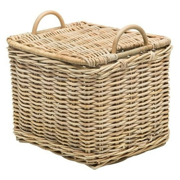 1060105 Rattan Rectangular Storage Basket, natural
