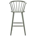 thumbnail image 2 of SAFAVIEH Blanchard Round Mid Back Bar Stool, Dusty Green, 2 of 14