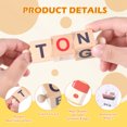 thumbnail image 1 of mmirethe Rack Rotating Wooden Reading Blocks For Interactive Learning Creative Building Alphabet Blocks 1Set, 1 of 6