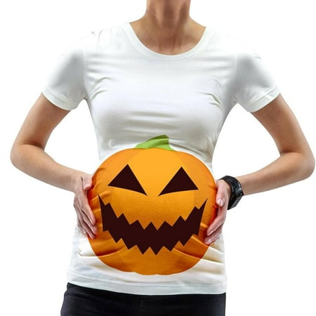 

WTPretty Women Maternity Crew Neck Short Sleeve Halloween T-Shirt
