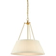 thumbnail image 6 of Antique Gold Leaf White Lytham Pendant, 6 of 7