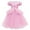 Pink dress, variant on HAWEE Toddler Girls Princess Blue Costumes Halloween Dress up Fancy Gown for Cosplay Party