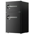 thumbnail image 4 of Frigidaire 3.1 Cu. ft. Compact Refrigerator with Freezer Compartment, 2-Door Retro Fridge with Built-in Side Bottle Opener, Black, 4 of 6