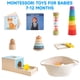 thumbnail image 2 of Juego Montessori Toys WOODMAM 9 en 1 para bebés de 6 a 12 meses, 2 of 7