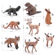 thumbnail image 6 of Animal Model Simulated PVC Home Decoration Beaver Anteater Squirrel Monkey White Tail Deer Fox Figurine for Children, 6 of 8