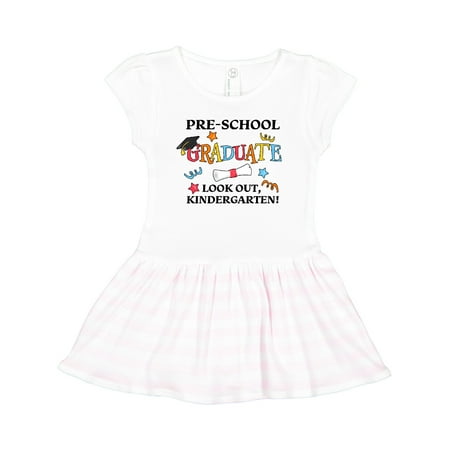 

Inktastic Pre-School Graduate Look Out Kindergarten! Gift Toddler Girl Dress