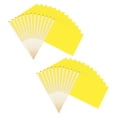 thumbnail image 1 of Uxcell Paquete de 25 Mini Banderas Rectangulares de Poliéster en Color Sólido en Blanco, 8x12 Pulgadas, con Palos de Madera para Sublimación [Amarillo], 1 of 6