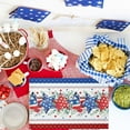 thumbnail image 3 of 4th of July Placemats Set of 4, Patriotic Stars Placemat for Dining Tableations, Washable Cotton Linen Independence Day Place Mats, American Flag Poppy Table Mats for Kitchen Dinner Holiday Party, 3 of 6