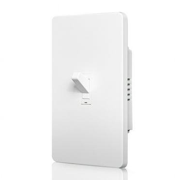 Tuya WiFi Smart Toggle Style Switch US Neutral Wire Required 3-Way Switch App Remote Control US-Plug