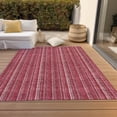 thumbnail image 6 of Addison Rugs Chantille Indoor/Outdoor Transitional Stripes Pink Washable Rectangle Rug, 8' x 10', 6 of 6