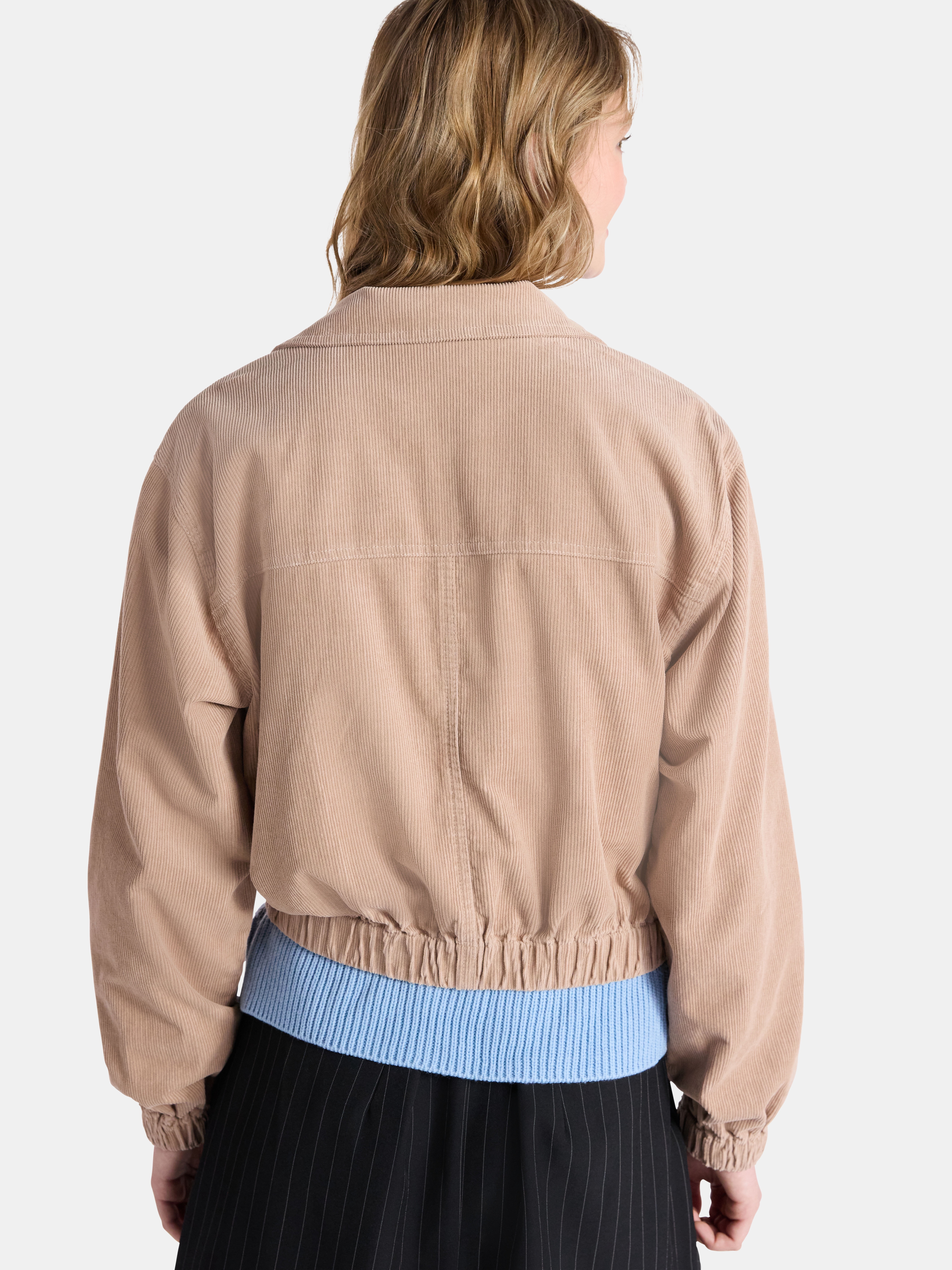 Netflix Stranger Things Corduroy Cotton Jacket from No Boundaries, Women’s and Women’s Plus