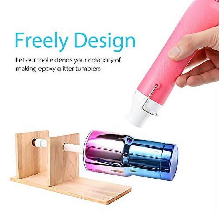 KNAFS Bubble Removing Tool for Epoxy Resin and Acrylic Art, DIY Glitter  Tumblers, Specially-Designed Heat Gun for Making Acrylic Resin Travel Mugs  Tumblers to Remove Air Bubbles (White) 1550 W Heat Gun