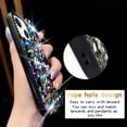 thumbnail image 5 of Compatible with iPhone 15 Case for Women，Very Shiny Luxury Bling Phone Case with 3D Glitter Sparkle Crystal Rhinestone Diamond Gems，Soft TPU Bumper Cover for Girly Girls（Black）, 5 of 13