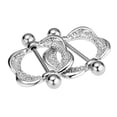 thumbnail image 4 of Esquirla 2pcs Stainless Steel Barbell Nipple Body Jewelry 14g Mamilo, 4 of 8