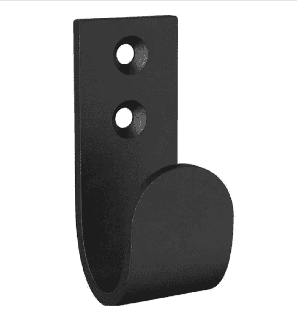 Liberty B43276-FB 2 1/3" Modern J Hook Flat Black Finish