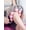 Grayish Pink, variant on 7-Ring Anti-Cellulite Body Massager Roller Yoga Training Device U-Shaped Pilates Muscle Relaxation Roller Foot Calf Leg Muscle Stretching Massager Foam Roller For Arms Shin Splints Slimming