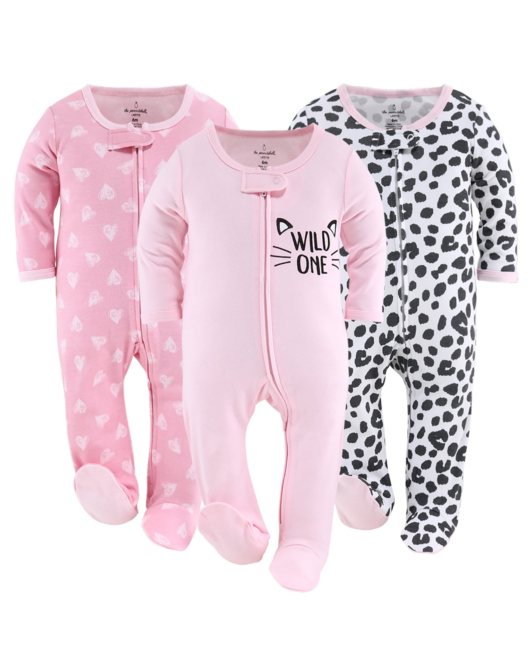 The Peanutshell The Peanutshell Baby Sleep N Play Footed Pajamas for