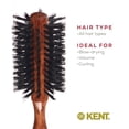thumbnail image 6 of Kent DA2 Finest Hair Brushes for Women Blow Made from Danta Wood - Round Boar Bristle Hairbrush for Medium to Long Hair - Styling Radial Brush and Round Brush, 6 of 6