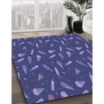 thumbnail image 2 of Ahgly Company Indoor Rectangle Patterned Blue Whale Blue Area Rugs, 2' x 5', 2 of 6