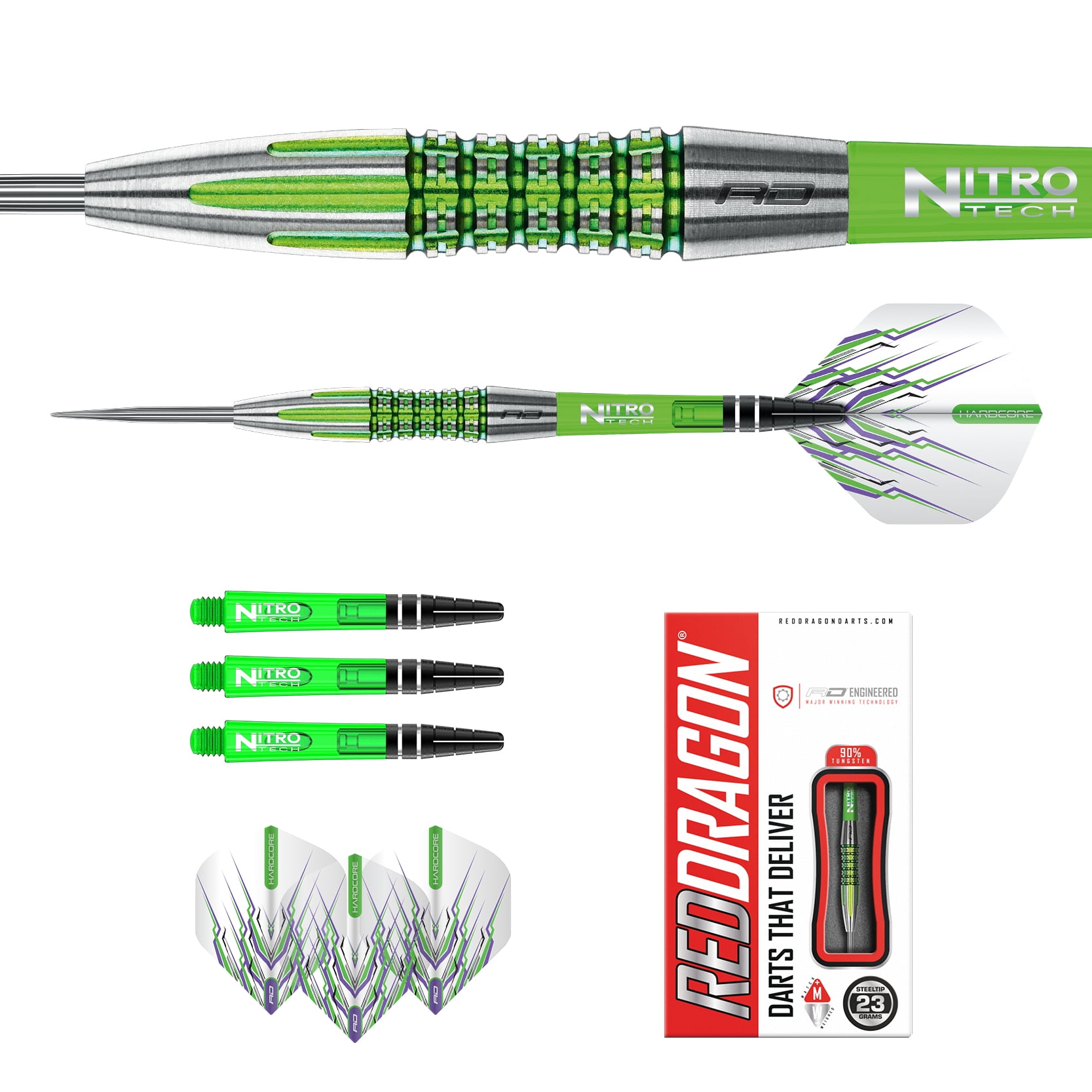 RED DRAGON Dragonfly 95% Tungsten Darts Set – 20g, 22g, 24g Professional Darts With Flights & Stems, Tournament Ready 3 thumbnail image
