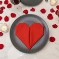 thumbnail image 3 of REGALWOVEN 12 Pack Cloth Napkins, Satin Washable and Reusable Table Dinner Napkins for Restaurant, Weddings, Event and Parties Red 12x12inch, 3 of 6