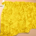 thumbnail image 2 of Rosette Floral Pop Up Flower Window Valance 54 Inch Wide Bright Yellow, 2 of 2