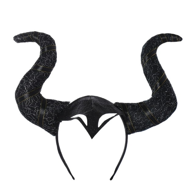 Bandeau de Cheveux Halloween Costume de Jeu de Rôle Drôle Femmes Devil Serre-Tête Ruban Noir